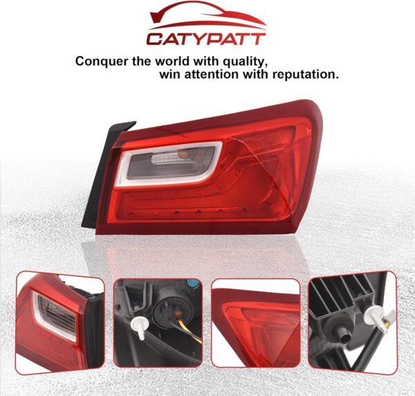 Tail Light Assembly Fit For GM2804122 2016-2018Right Side Passenger Side forCHEVROLET MALIBU XL 84130996 - Image 2