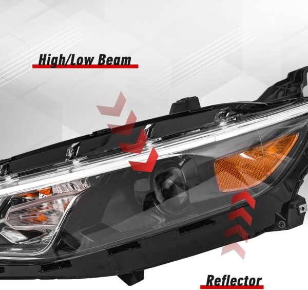 Halogen Headlight Assembly Fit For GM2502498 2016-2018 Left Driver Side forCHEVROLET MALIBU XL 84680167 - Image 4