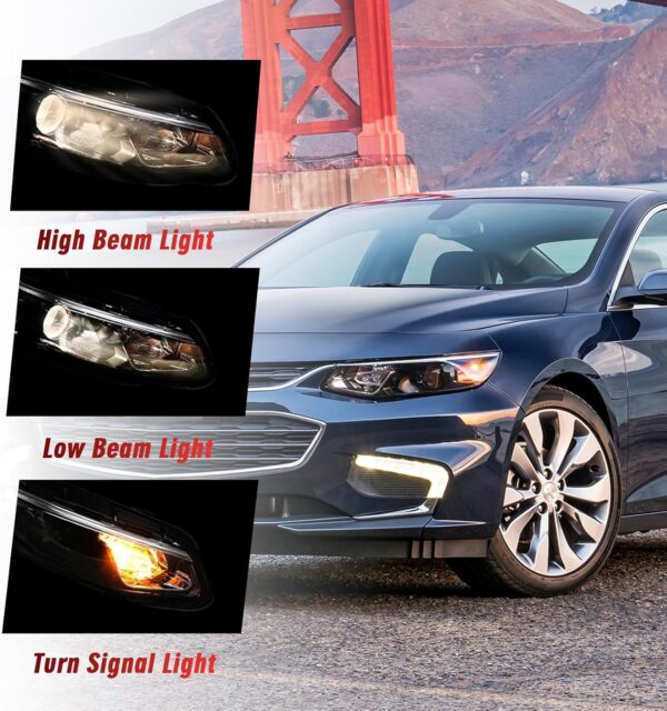 Halogen Headlight Assembly Fit For GM2502498 2016-2018 Left Driver Side forCHEVROLET MALIBU XL 84680167 - Image 7
