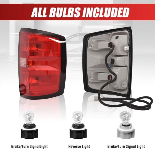 Tail Light Assembly GM2800293 2016-2018Right Side Passenger Side for CHEVROLET SILVERADO 84288722 - Image 3