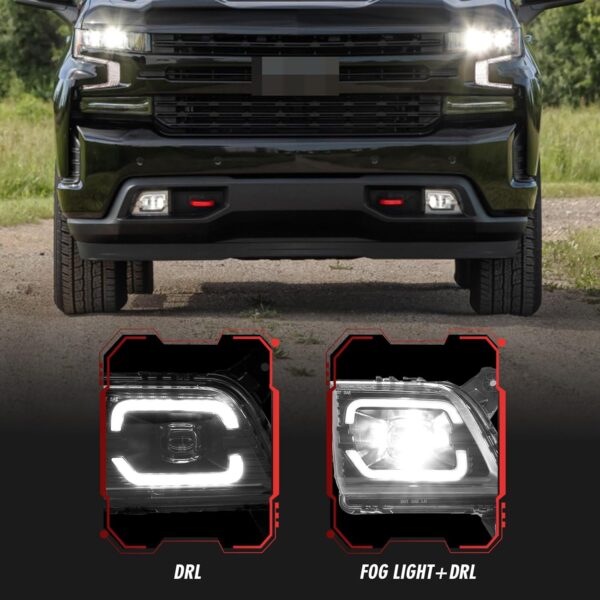 GM2592332 Front Bumper Fog Light Right Passenger Side Enhance visibility for 2019 2020 2021 CHEVROLET SILVERADO 84509652 - Image 5