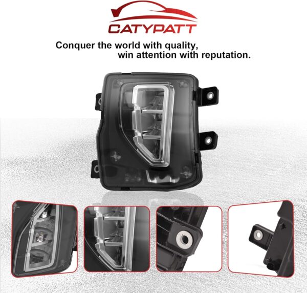 GM2592315 Front Bumper Fog Halogen Light Left Driver Side Enhance visibility for 2016 2017 2018 CHEVROLET SILVERADO 84000614 GM2593315 - Image 7