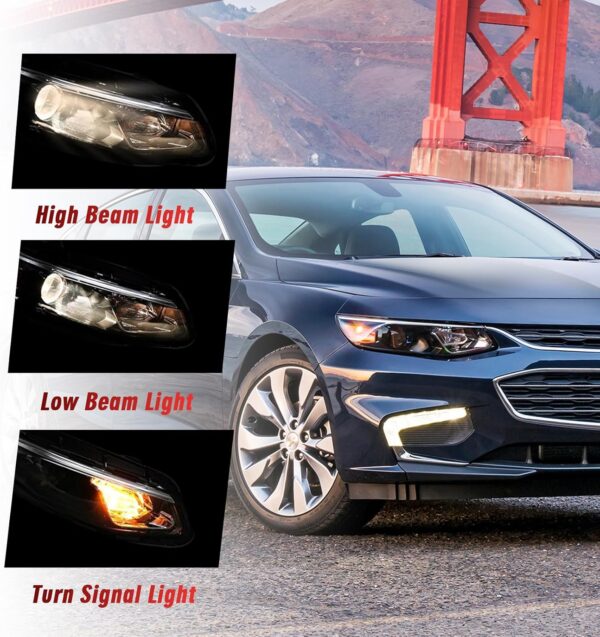 Halogen Headlight Assembly GM2502498 2016-2018 Right Side Passenger Side for CHEVROLET MALIBU XL 84680168 - Image 3