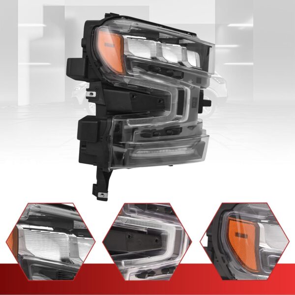 Headlight Assembly GM2502445 2019-2021 Right Side Passenger Side for CHEVROLET SILVERADO 86421851 - Image 5