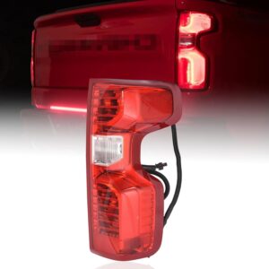 Rear Tail Lights Assembly Fit Chevy Silverado 1500 2019 2020 2021 2022 2023 Chevrolet HD 2500HD 3500HD with Bulb & Harness Passenger Side Right RH 84752979