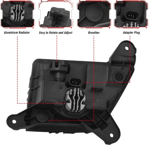 GM2592332 Front Bumper Fog Light Right Passenger Side Enhance visibility for 2019 2020 2021 CHEVROLET SILVERADO 84509652 - Image 6