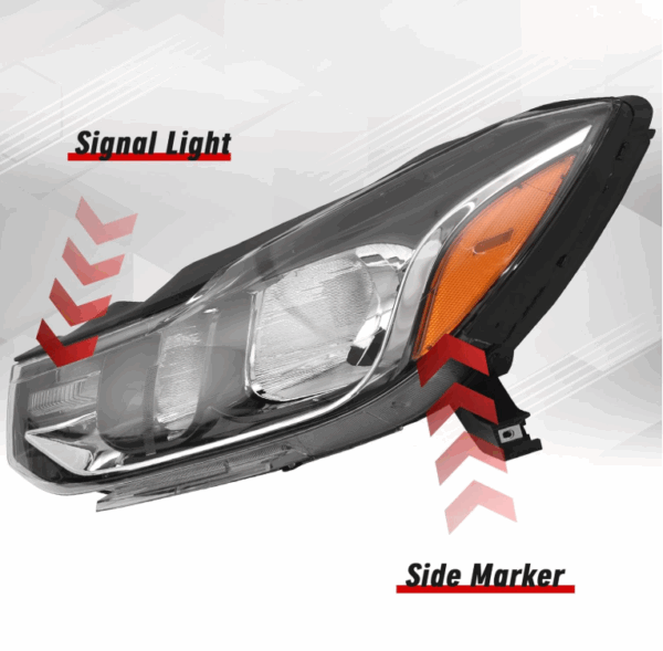 Halogen Headlight Assembly with Bulbs Fit For 2017 2018 2019 2020 2021 2022 Left Driver Side for CHEVROLET Chevy TRAX Headlight GM2502444 42698950 - Image 4